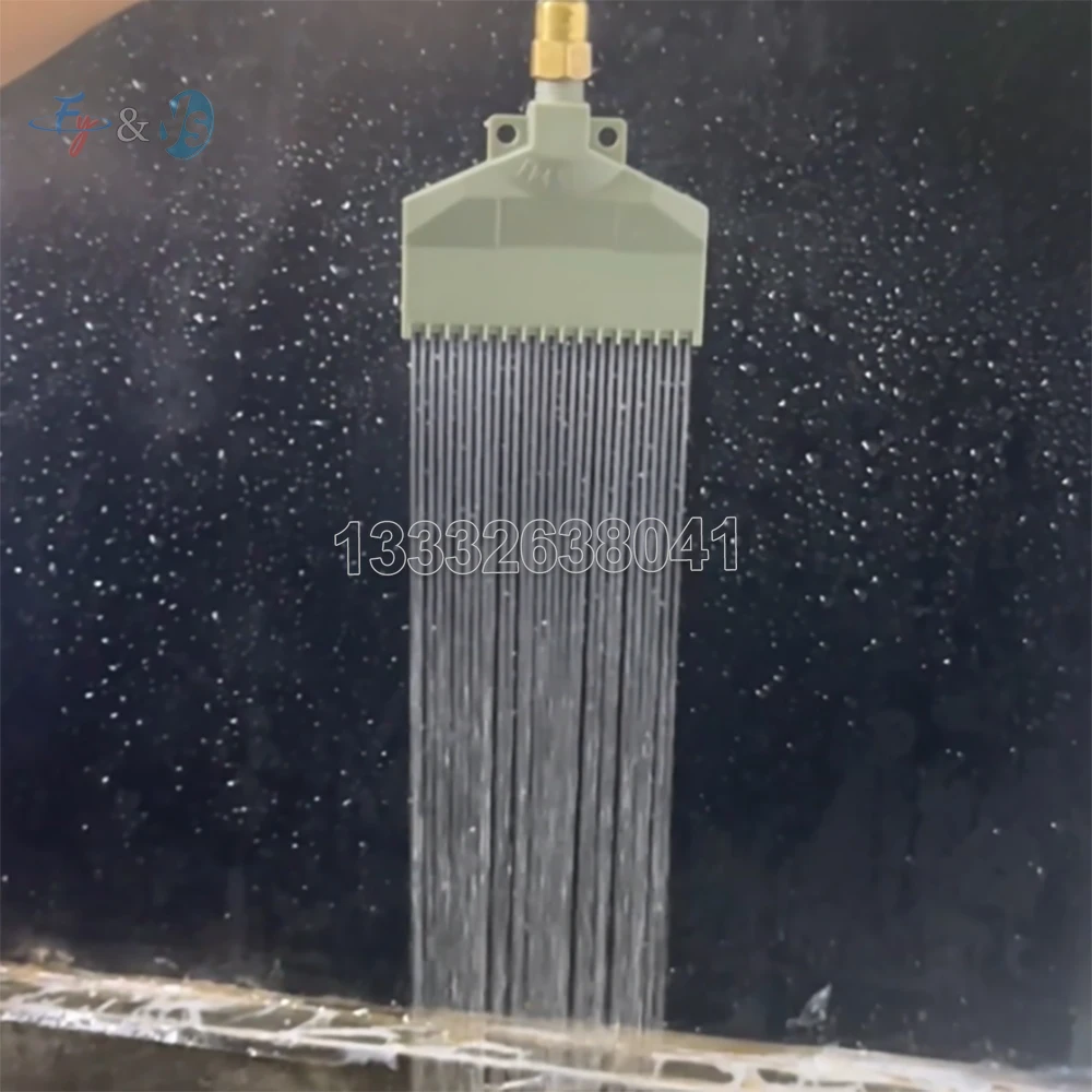 80mm Wide Flat Fan Compressed Air Blowing Nozzle Plastic ABS 1/4 Air Knife Nozzle Comb Type Duckbill Spray Nozzle for Drying