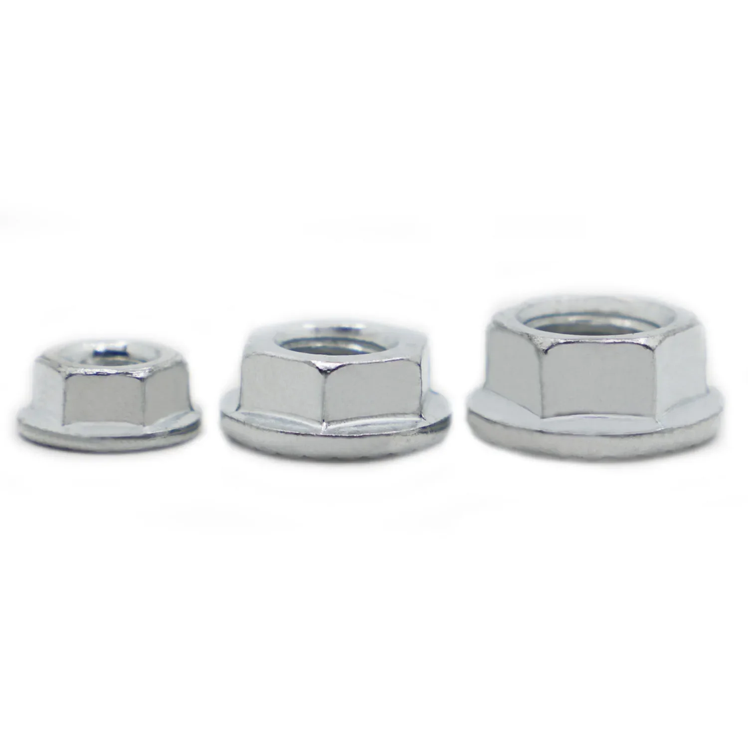 M3 M4 M5 M6 M8 M10 M12-M16 High Quality Zinc Plated Carbon Steel Hexagon Hex Head Serrated Spinlock Flange Nut Lock Nut DIN6923