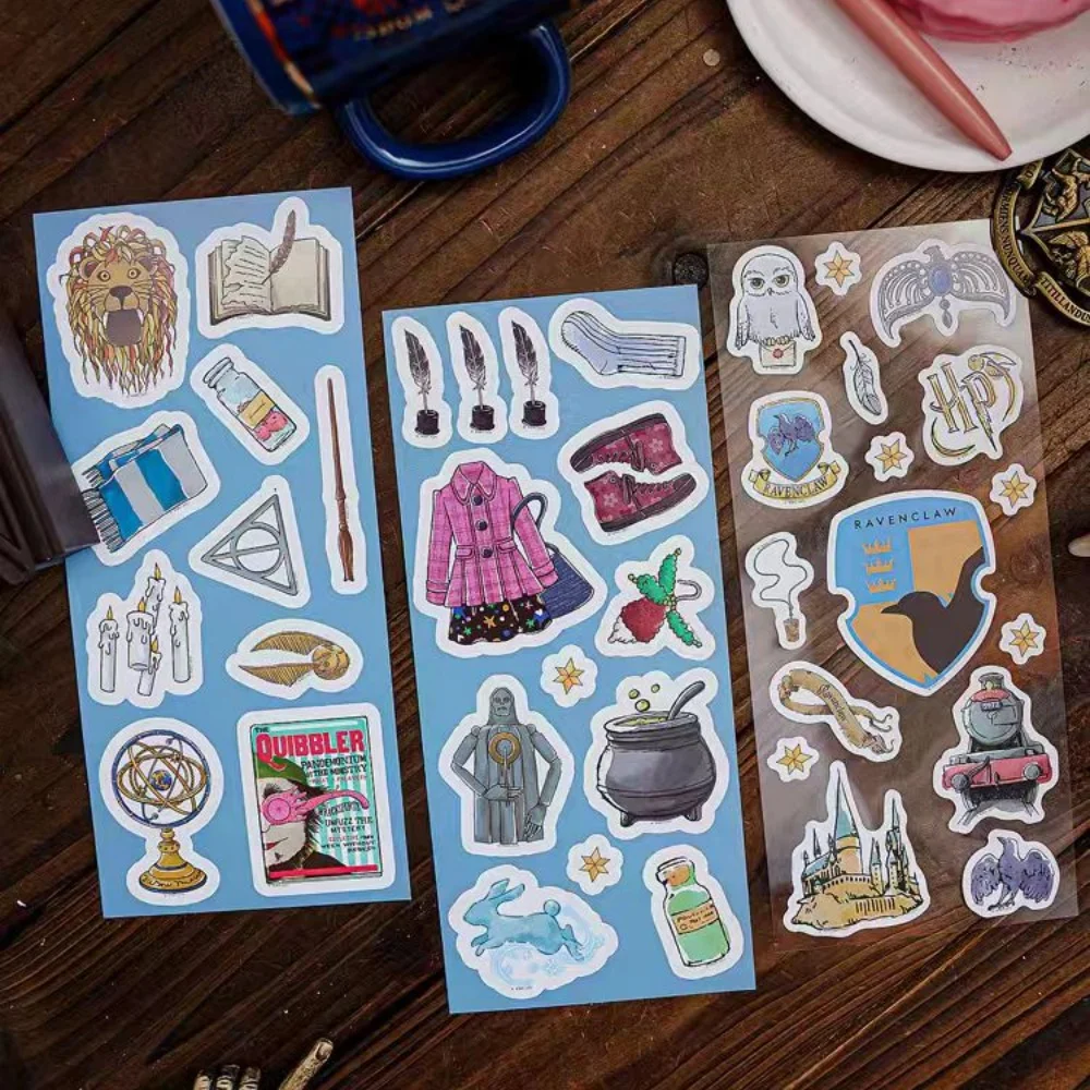 حقيقية هاري بوتر البيت سلسلة تذكرة حامل ملصق هوجورتس الكرتون ملصقات للمخططين المجلات الغيتار الهاتف ديكور مائي #5