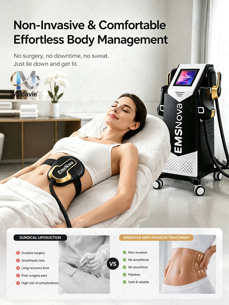 Professional 4‑Handle HI‑EMT EMS Body Sculpt Machine 6500W High Power Electromagnetic Muscle Building Equipment Touch Screen Body Shaping System for Beauty Clinic Studio