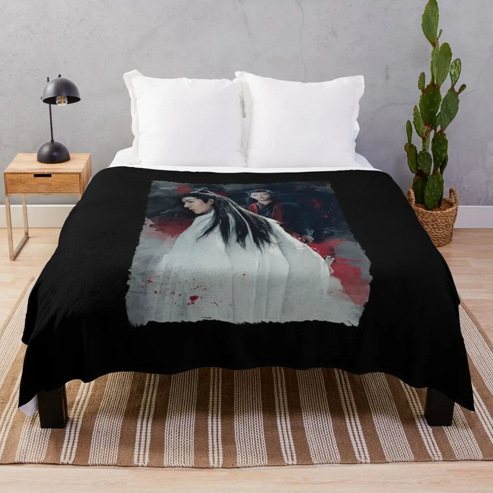 

Funny Men Wangxian The Untamed Cute Gift Throw Blanket Giant Sofa Blanket Quilt Blanket Luxury St Blanket