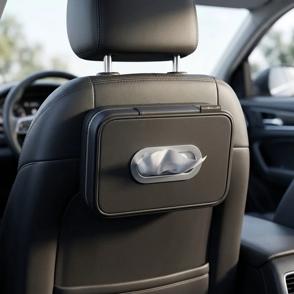 Vehicle Accessories Car Box Sun Visor Organizer Adjustable Straps Comfortable Touch Compact Storage Solution Vehicle