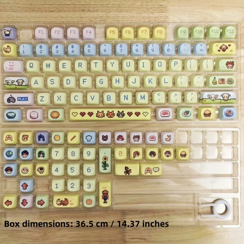 Cute series keycaps, MOA height, suitable for all kinds of mechanical keyboards, suitable for both men and women.
