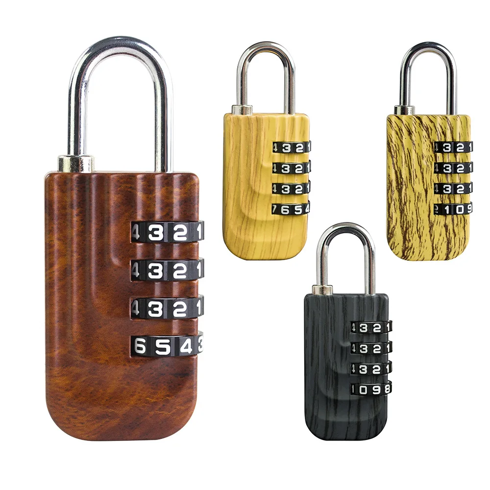 

Combination Lock Resettable 4 Digit Padlock with Combination Waterproof and Heavy Duty Combination Padlock Outdoor for School