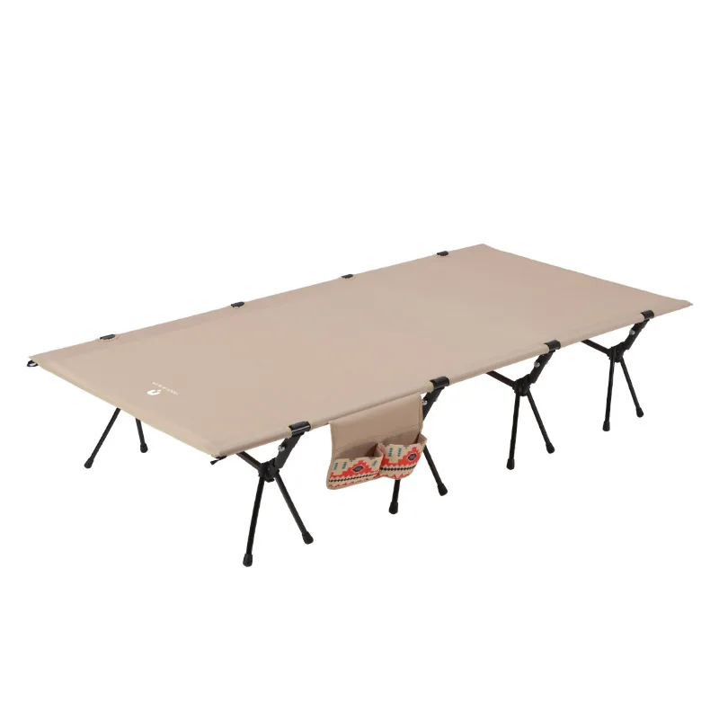 

Aluminum alloy camp bed folding bed ultra-light and lightweight widening 90 camping tent self-driving tour lunch break