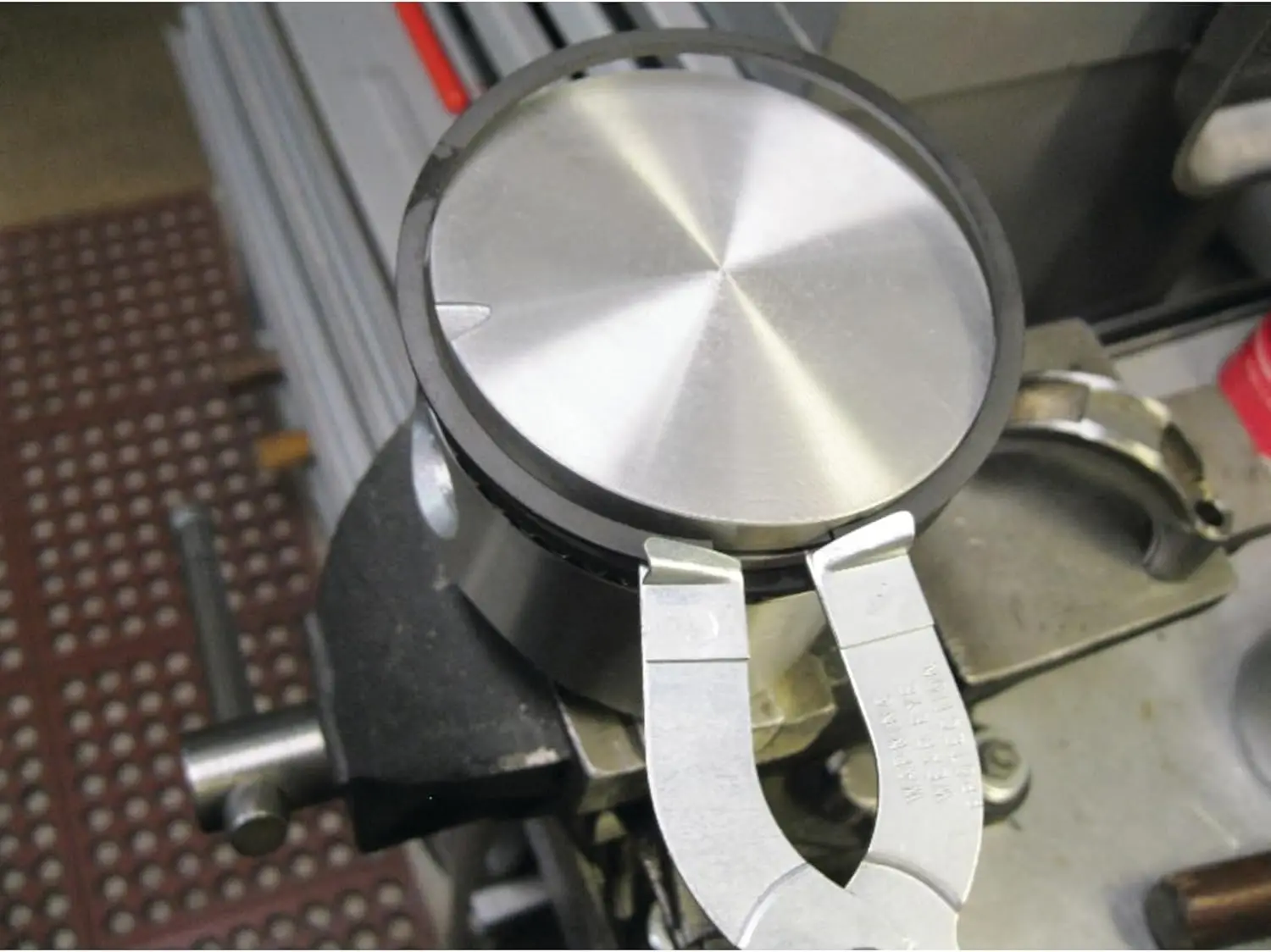 W80575 Piston Ring Compressor Pliers - Installs and Removes Rings /64-Inch through 1/4-Inch - Comfortable Vinyl  Handles