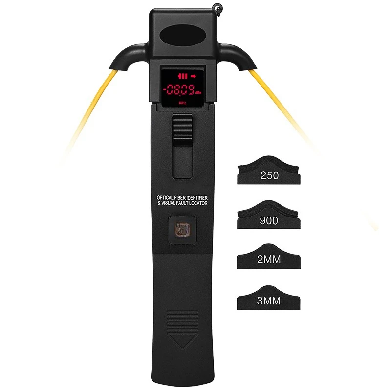 AUA-35 Fiber Optic Identifier 0.25/0.9/2.0/3.0mm Live Traffic Detector Optical Fiber Identifier with VFL SM MM Fiber Detection