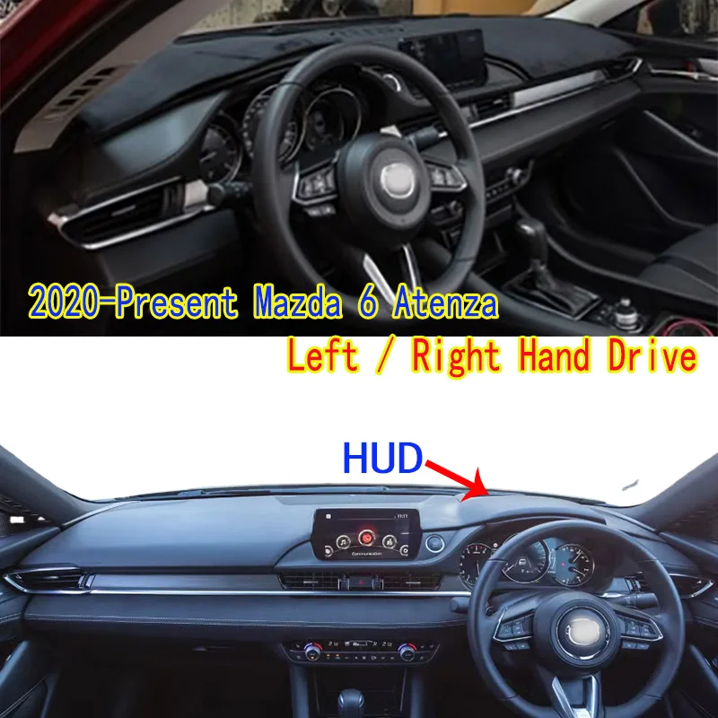 

For Mazda 6 Atenza GL 2020-2025 Styling Dashmat Dashboard Cover Instrument Panel Insulation Sunscreen Protective Pad