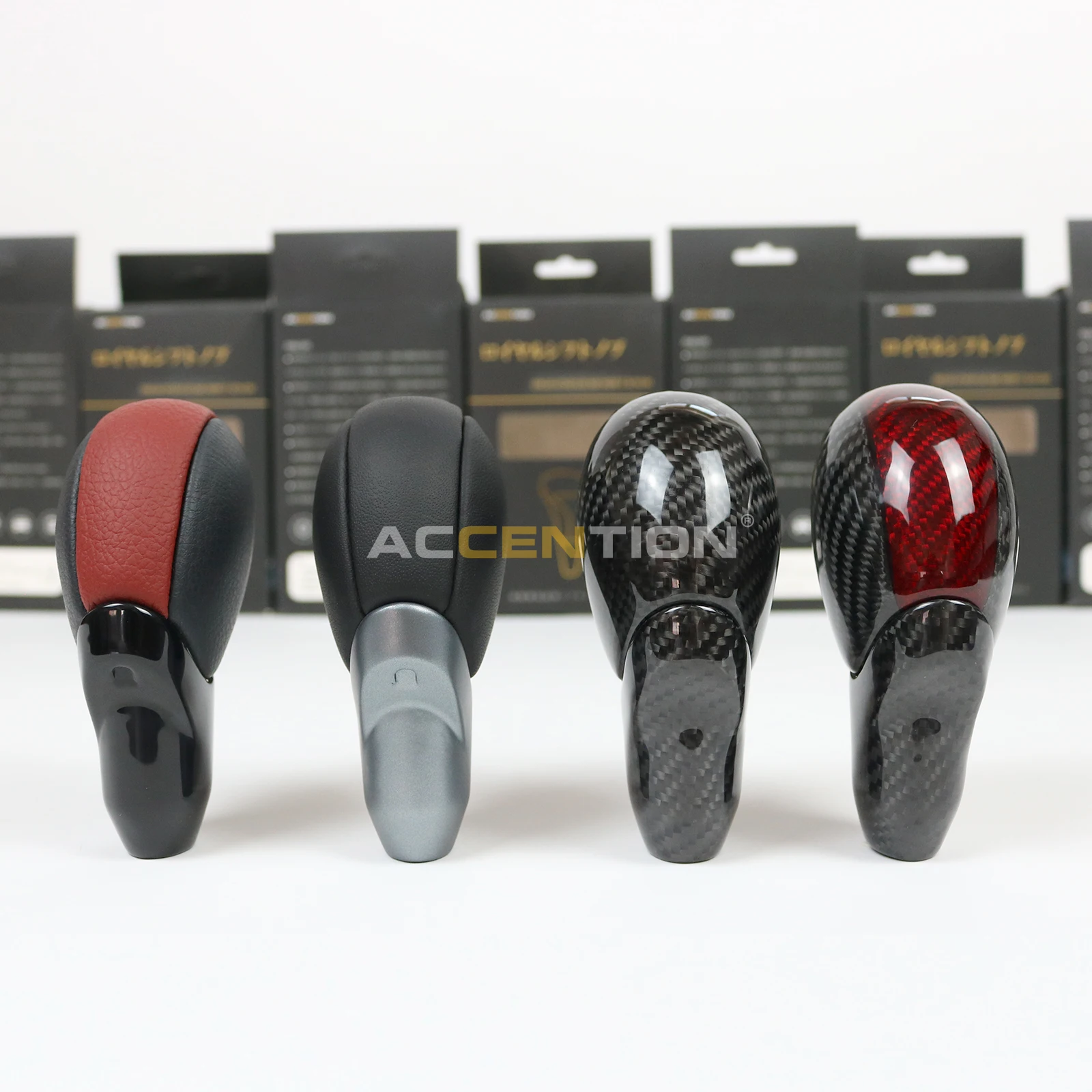Automatic Black Real Carbon Fiber Or Leather Gear Shift Knob For Nissan Fairlady Z Z34 370Z 2009-2023