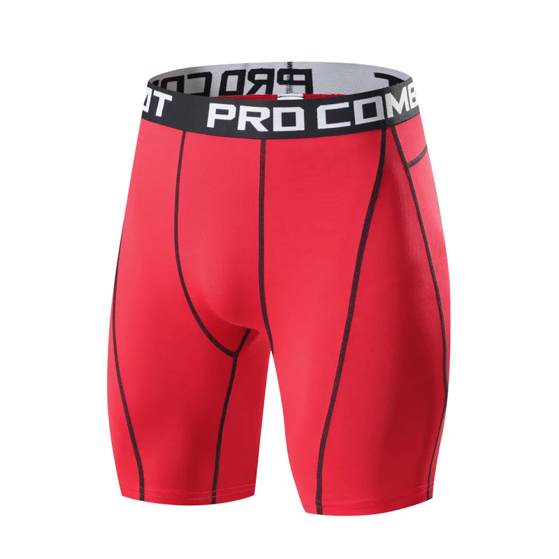 Men Bodybuilding Shorts Fitness Workout Inseam Gym Knickers Male Muscle Alive Elastic Compression Tights Skinny Leggins Hombre - view 5