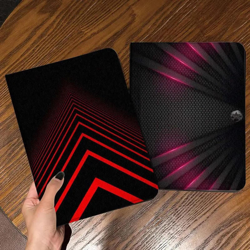 

Carbon Fiber Luxury Shining For iPad Pro Air Mini 2 3 4 5 6 7 6th 7th 10th 11th 10.2 9.7 10.5 11 Foldable Tablet Case Gift