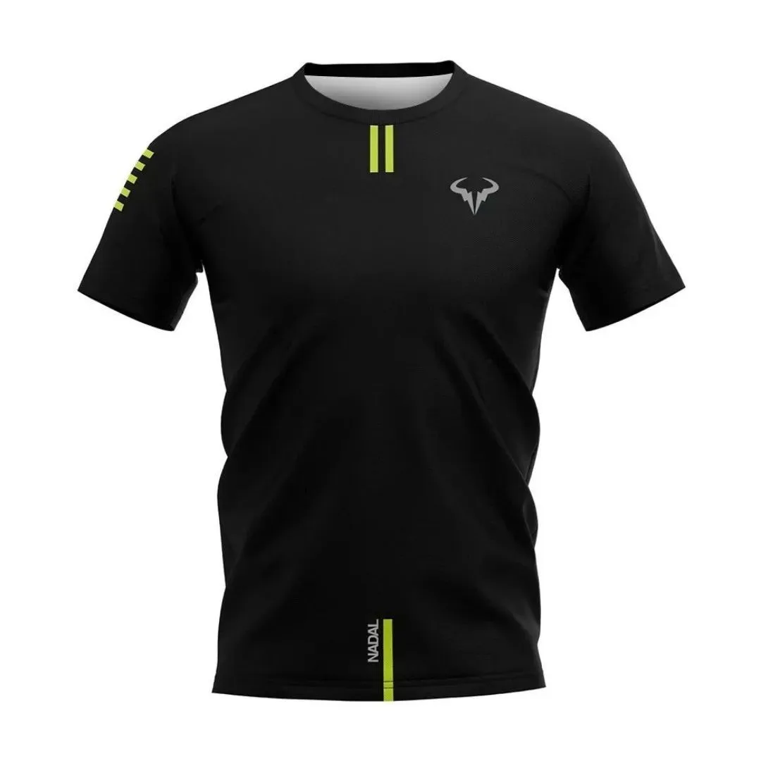 T-shirt col rond pour hommes, décontracté, confortable et respirant, haut de course et de Fitness en plein air, nouvelle collection été 2025