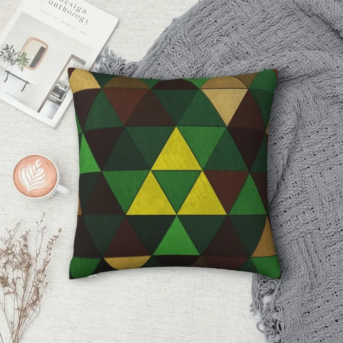 

Triforce Quest Pillowcase Polyester Pillows Cover Cushion Comfort Throw Pillow Sofa Decorative Cushions Used for Home Bedroom