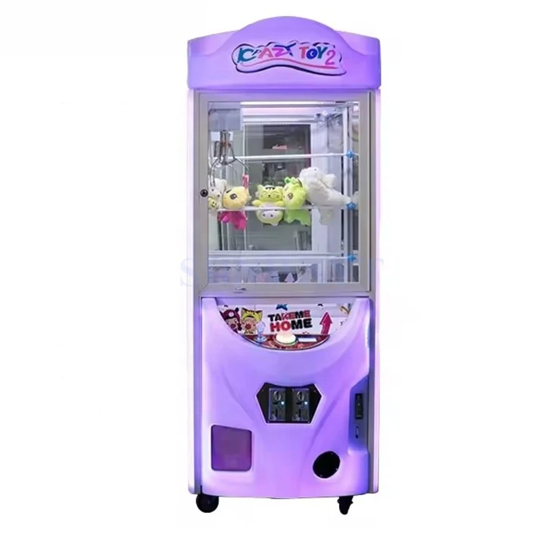 

Crazy Toys 2 Claw Game Console Slot Operator Arcade Game Crane Catch Doll Gift Game Grabber
