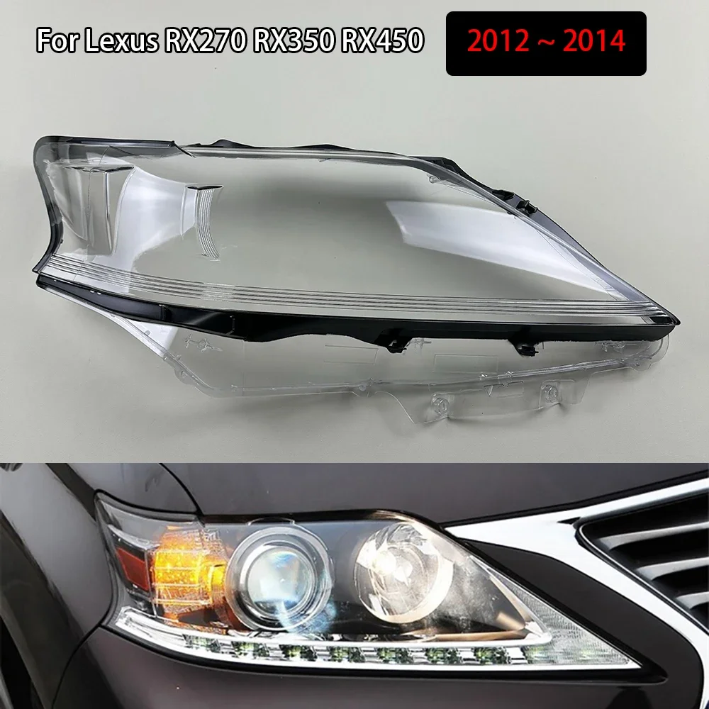 For Lexus RX270 RX350 RX450 2012 2013 2014 Headlight Transparent Cover Lampshade Head Lamp Headlamp Shell Lens Plexiglass