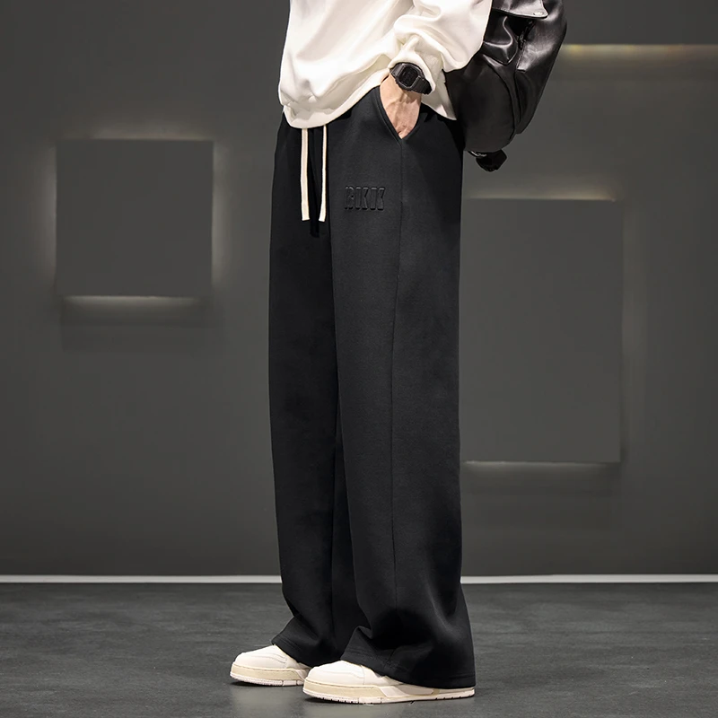 

Autumn loose straight-leg sweatpants casual large-sized sport pants versatile sweatpants men's fashionable drape sweatpants