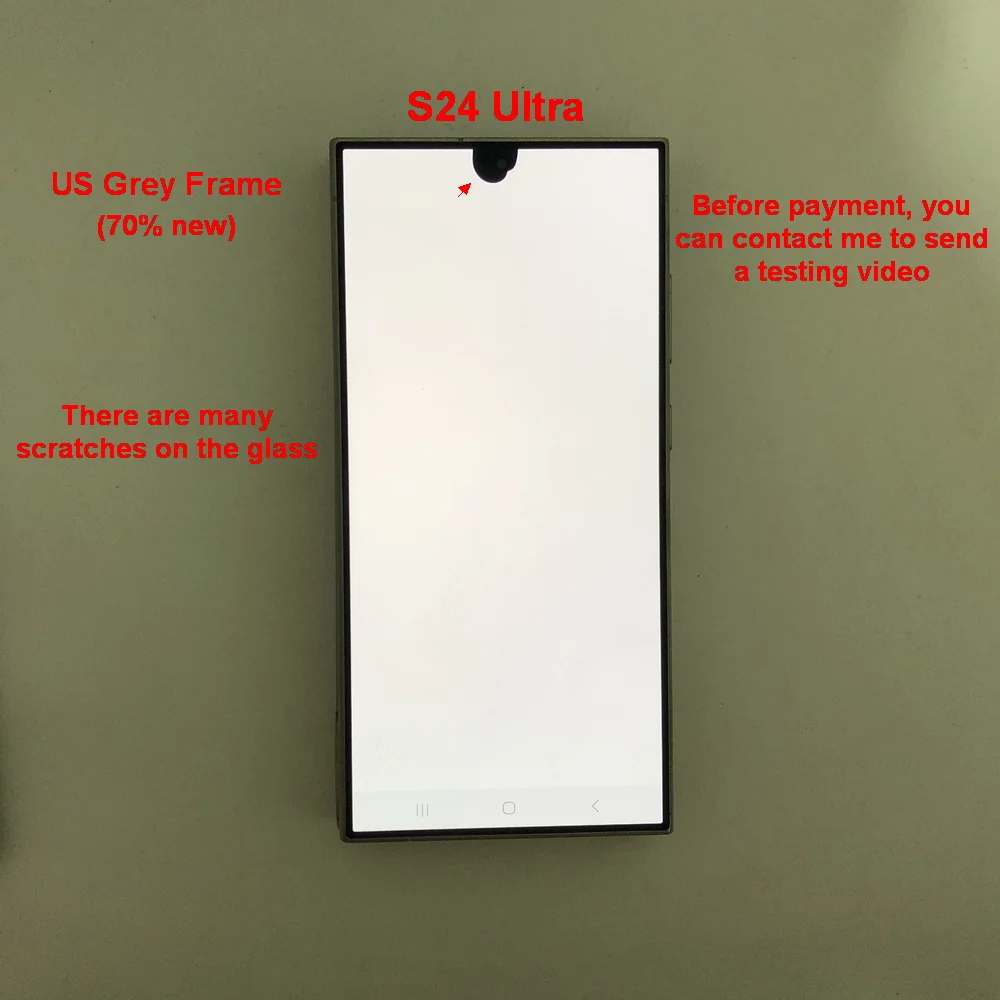 6.8' Super AMOLED For Samsung Galaxy S24 Ultra 5G S928B S928U S928E LCD Display Touch Screen Digitizer With Defects Screen image 3