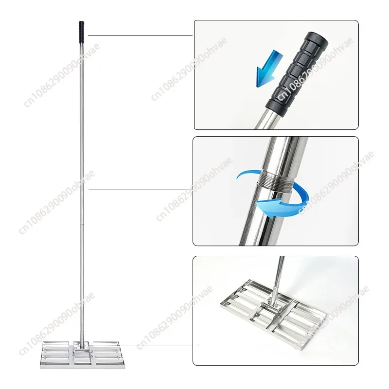 Lawn Leveling Rake Stainless steel Golf Course Leveler Football Field Farms Lawns Golf Courses Sand Gravel Yard Grass Leveler