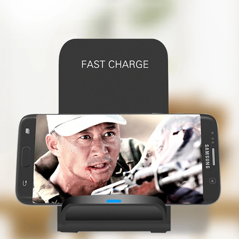 Wireless Charger Dock USB Fast Charging for iPhone X Xs 11 12 Samsung S9 Note 8 Plus Adapter 10W Wireless Quick Chargers Holder