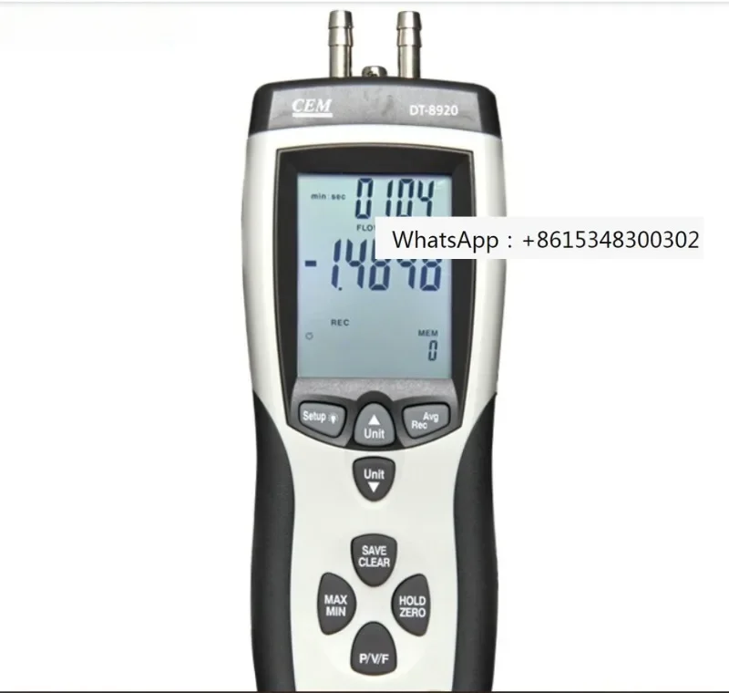 Huashengchang DT-8920 high-precision differential pressure gauge air flow and wind speed measuring instrument DT-8897