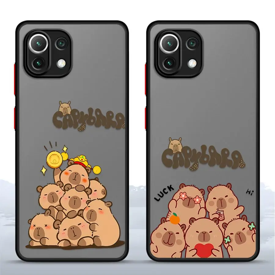 Casing Ponsel untuk Xiaomi Mi 11 Lite 11T 12X 12T 11T Pro Sampul Lembut Caypabara Bahagia Lucu