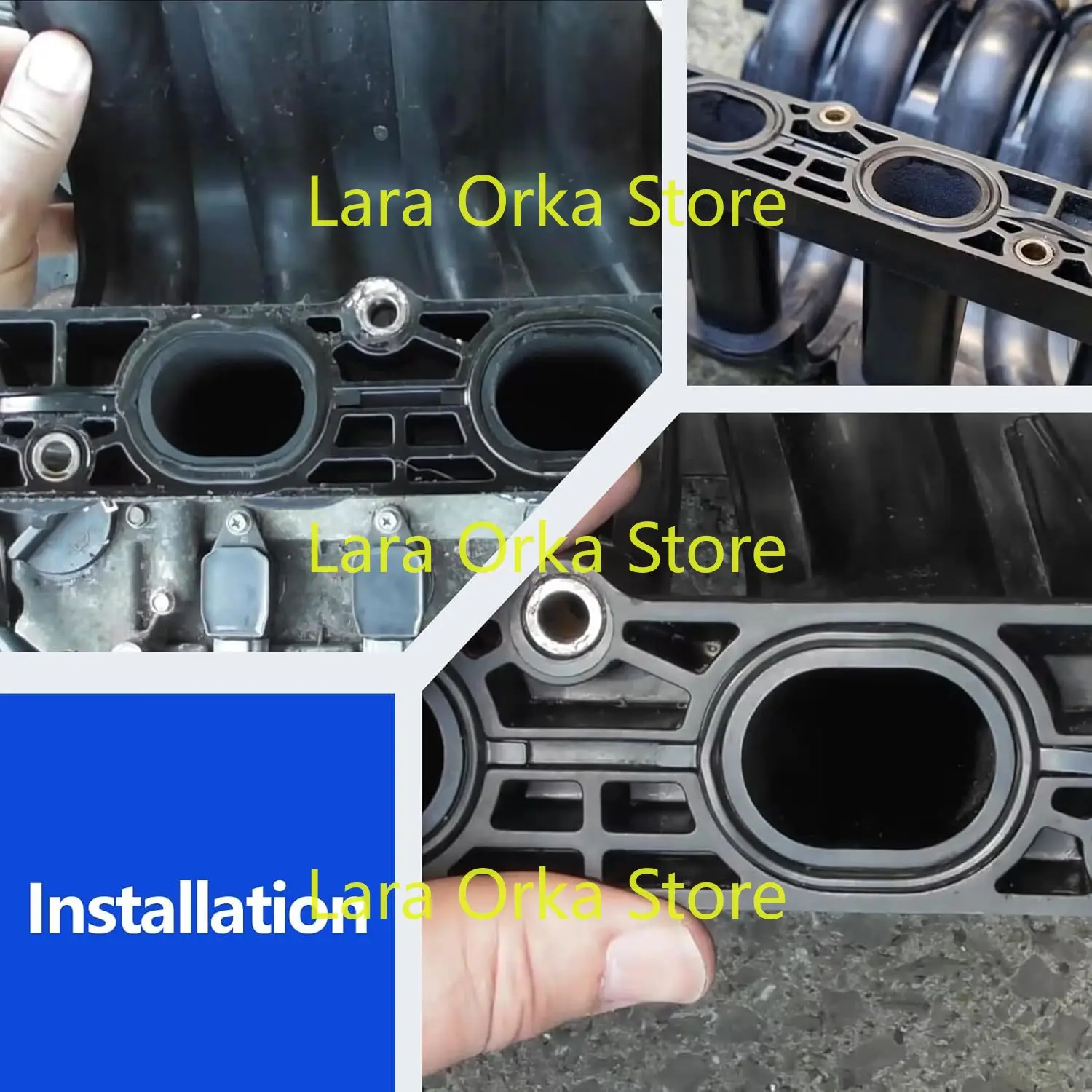 Engine Manifold Gasket Set Compatible with Versa 2009-2020 March 2012-2020, Note Versa Note 2014-2019, Micra 2015-2019,MS97359