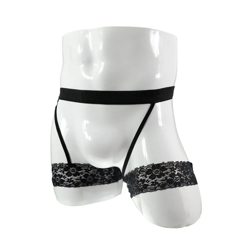 Hot New Fashion Outdoor Mens Briefs Underpants Underwear Panties Garter Belt Lace Shorts Showing Spandex Thong