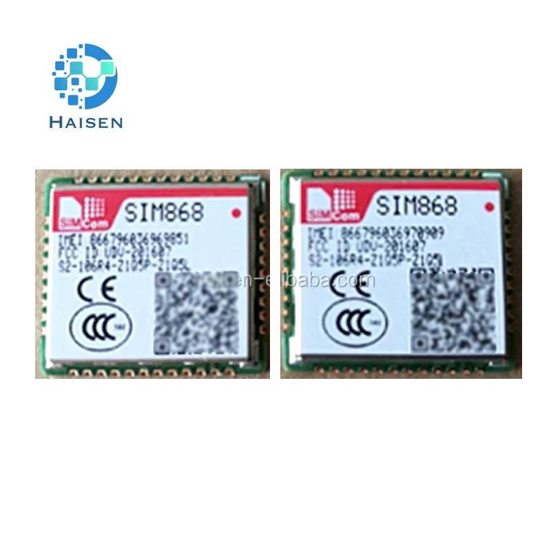 HAISEN-SIMCOM de tamaño pequeño, módulo GSM GPRS GNSS, LCC, LGA, bajo consumo de energía, TCP/UDP, SIM868, SIM868E