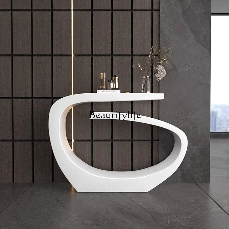 

25LDMinimalist paint surprise quiet wind entrance table small apartment light luxury entrance decorative cabinet