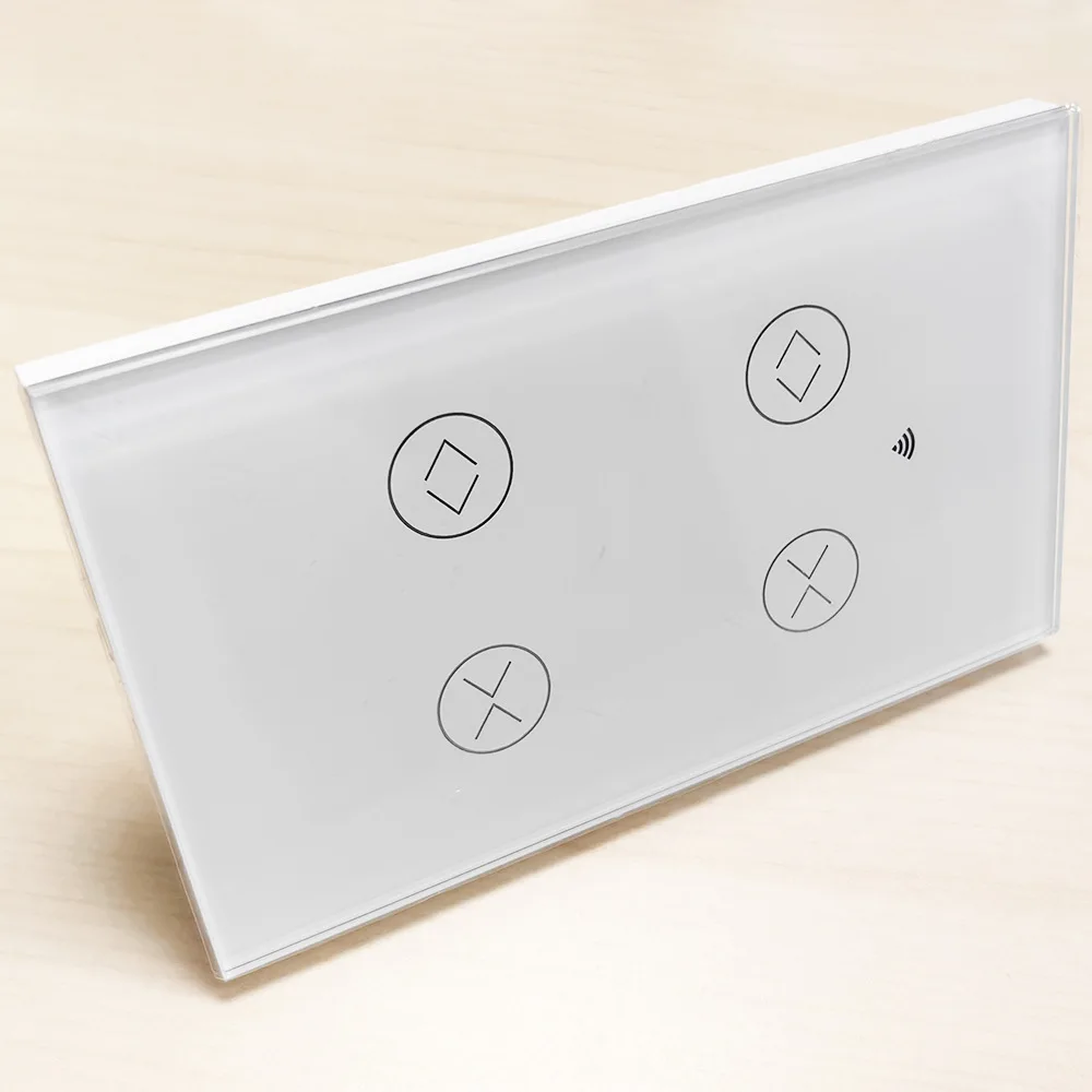 Shawader WiFi Tuya Curtain Switch US Touch Roller Blinds Motor Controller Smart Life App Remote Control by Alexa Google Voice