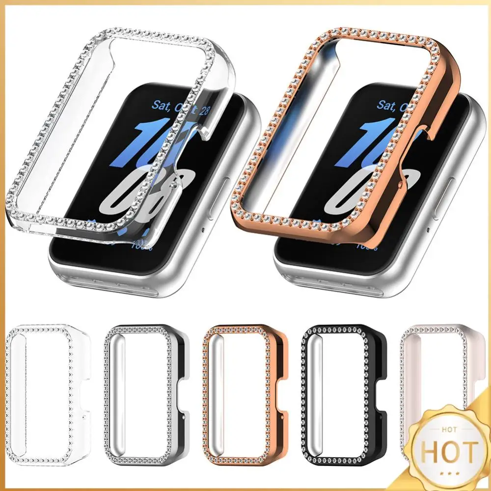 

Чехол с инкрустацией бриллиантами, защитный чехол-рамка, пылезащитный бампер, защитный чехол от царапин для Samsung Galaxy Fit 3 SM-R390