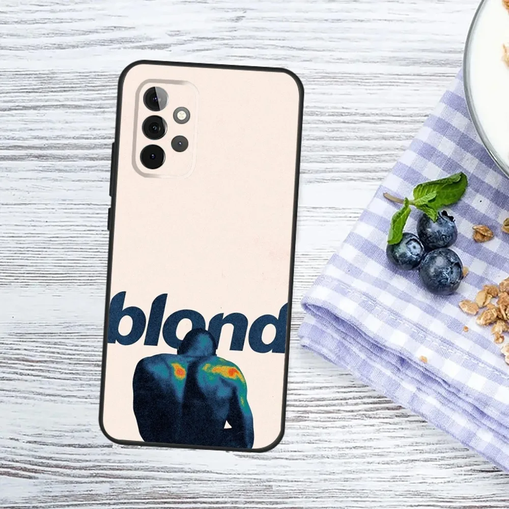 F-Frank Ocean B-Blonde Phone Case For Samsung Galaxy A13,A21s,A22,A31,A32,A52,A53,A71,A80,A91 Soft Black Phone Cover