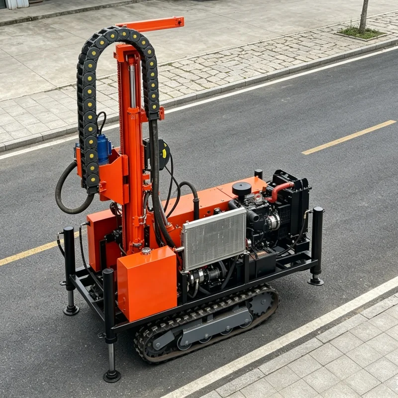 Customized High-quality best-selling small water well drilling rig, multifunctional shallow water well drilling machine