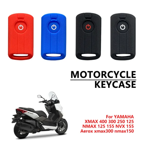 For YAMAHA XMAX 400 300 250 125 NMAX 125 155 NVX 155 2025 Aerox Jaun Tmax Tech Max Silicone Remote Key Cover Case Key Keychain