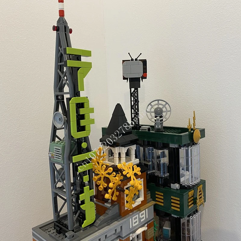4036PCS Ninjagoes Stad Televisie NGTV Modulaire Stad MOC Creatieve street view Model Bouwsteen Onderwijs Assemblage Model Speelgoed