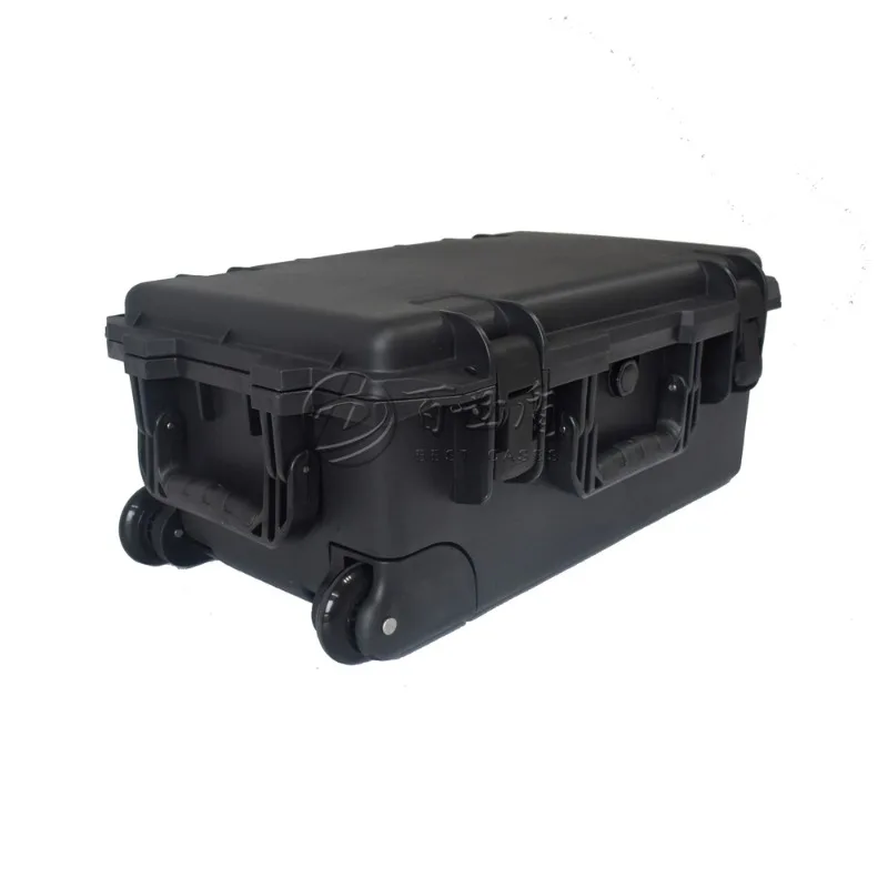 IP67 Waterproof Hard Plastic Camera Safe Case with Wheels, Tool Case, 612*383*242mm, Factory Supply