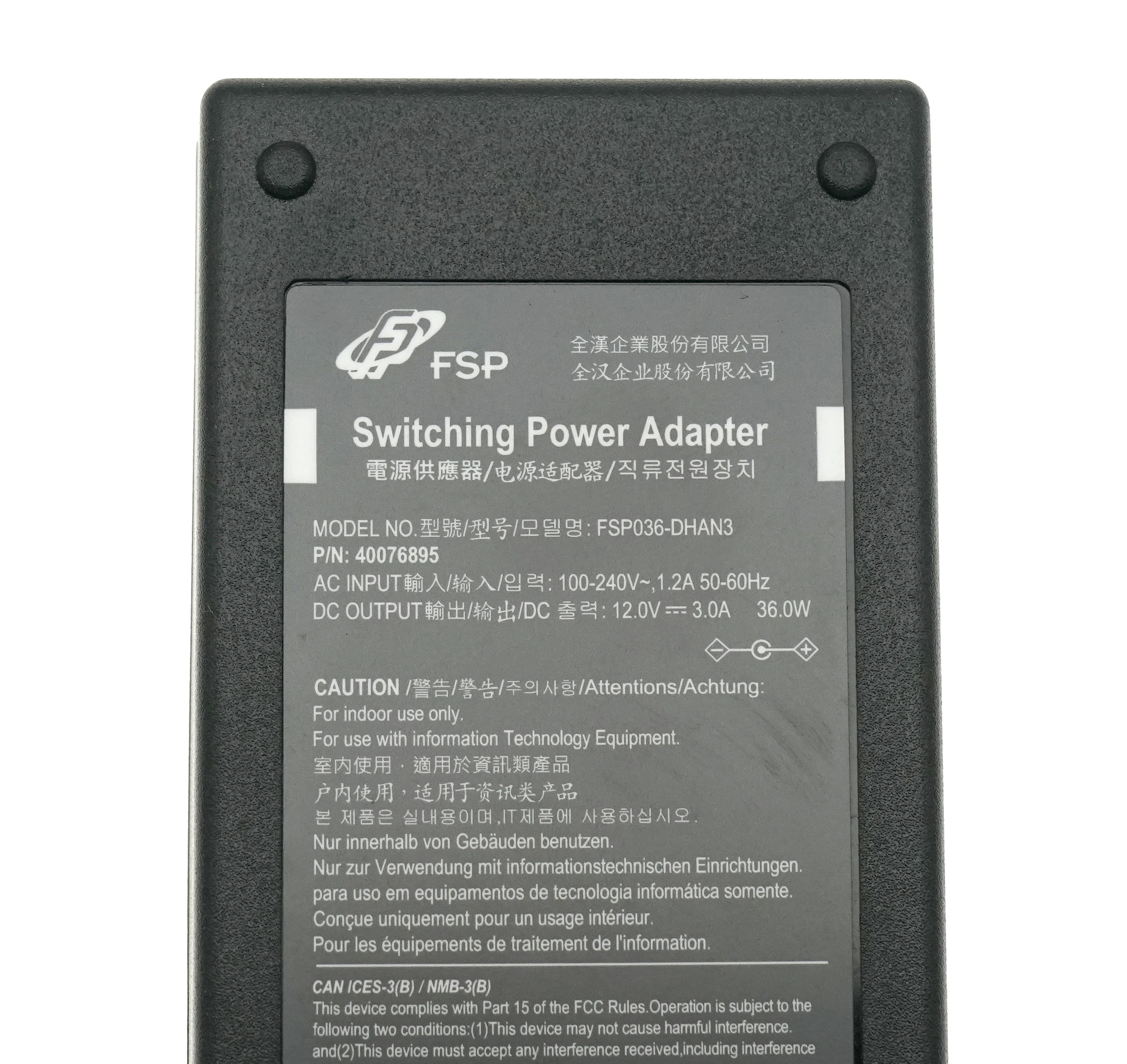 حقيقي FSP FSP036-1AD101C FSP036-DHAN3 12V 3A 36W 5.5*2.5mm AC محول شاحن التيار الكهربائي FSP036RHAN FSP036-RHAN2 FSP036-RAB #3
