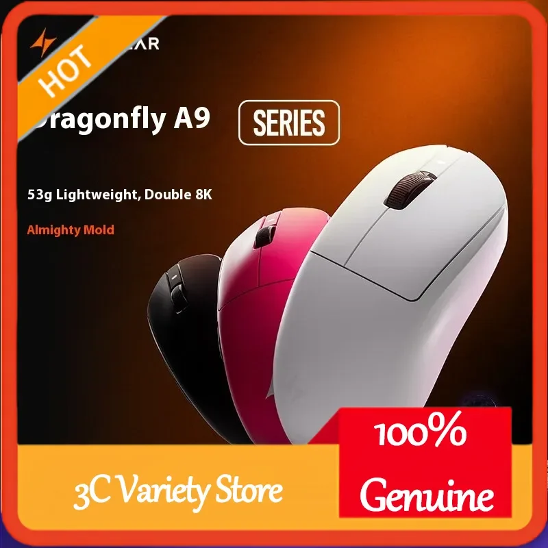 

ATK A9 Ultra Lightweight Wireless Gaming Mouse 53g Tri-Mode 8K for A9/A9 SE/A9 Plus/A9 pro E-Sports PC Custom Accessory