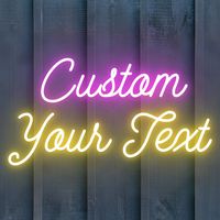 Custom Neon LED Sign - Personalized Two-Line Text Custom Name Unique Decor for Wedding Business Home Kids Gift | Bedroom Decor