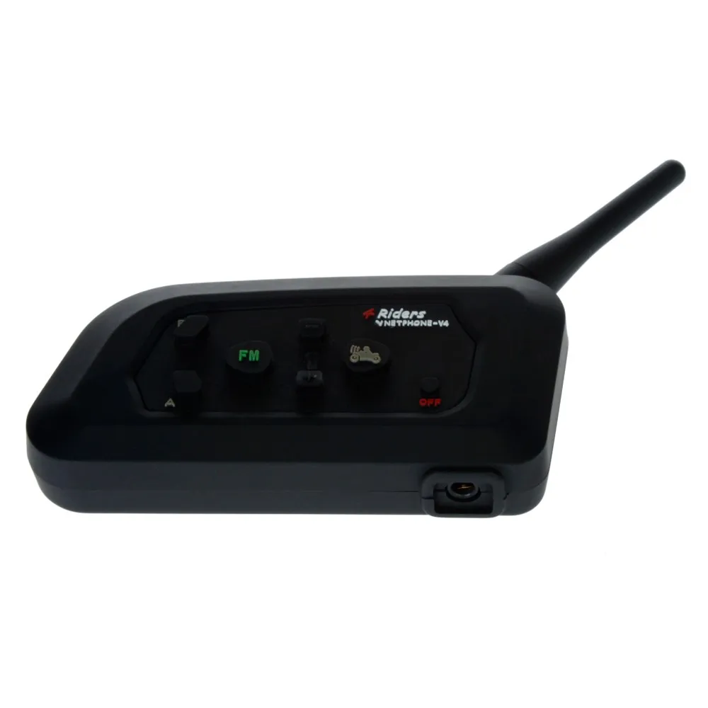 

Motorcycle Helmet Bluetooth Intercom Headset with FM for 4 Riders 1200m Wireless Interphone Comunicator Moto