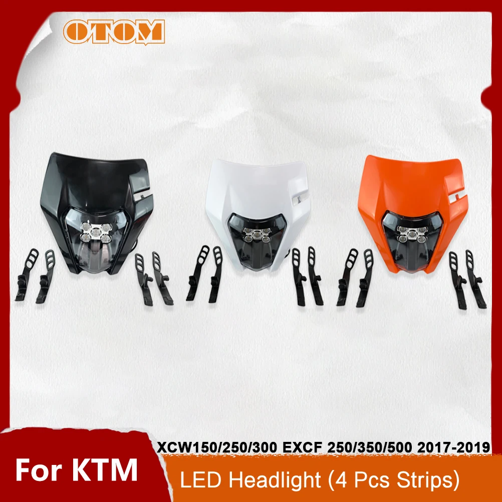 

Motorcycle Accessories LED Headlight Headlamp Head Light 30W 12V 6000K For KTM XCW 150 250 300 EXCF 250 350 500 2017-2019 Bikes