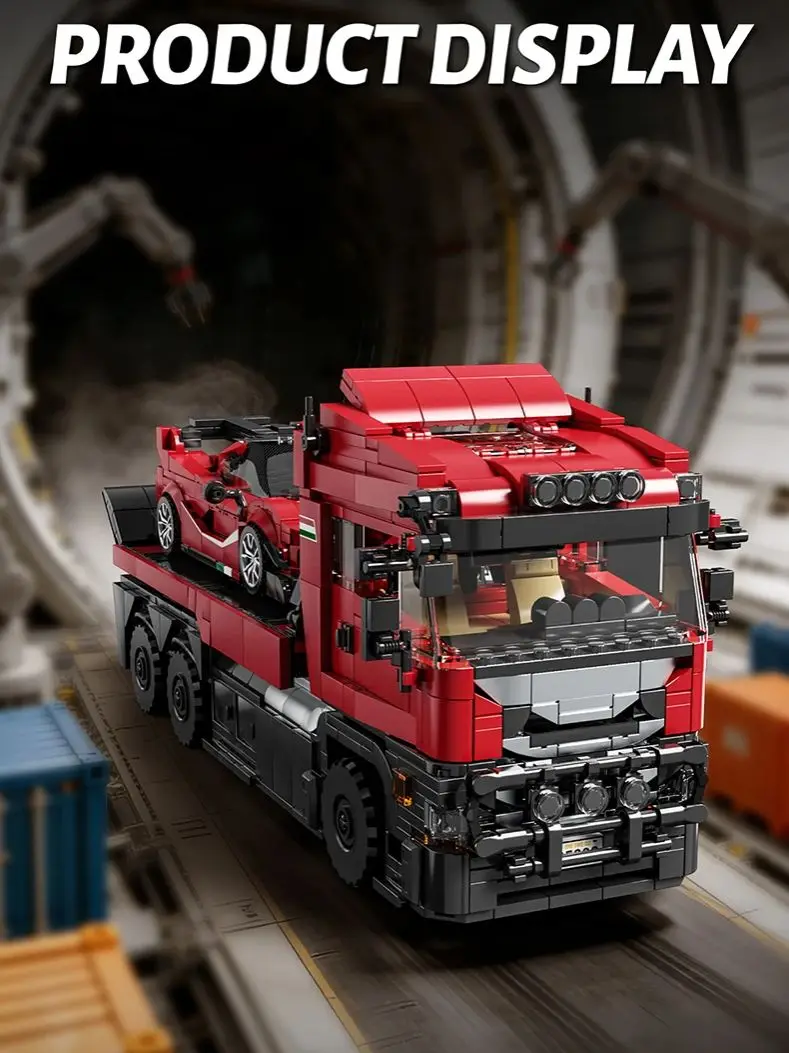 

Технические конструкторы: Наборы грузовиков, прицепов и транспортных средств. Креативные MOC-модели для сборки. Подарки на день рождения для детей, мальчиков и взрослых. 1728 деталей.