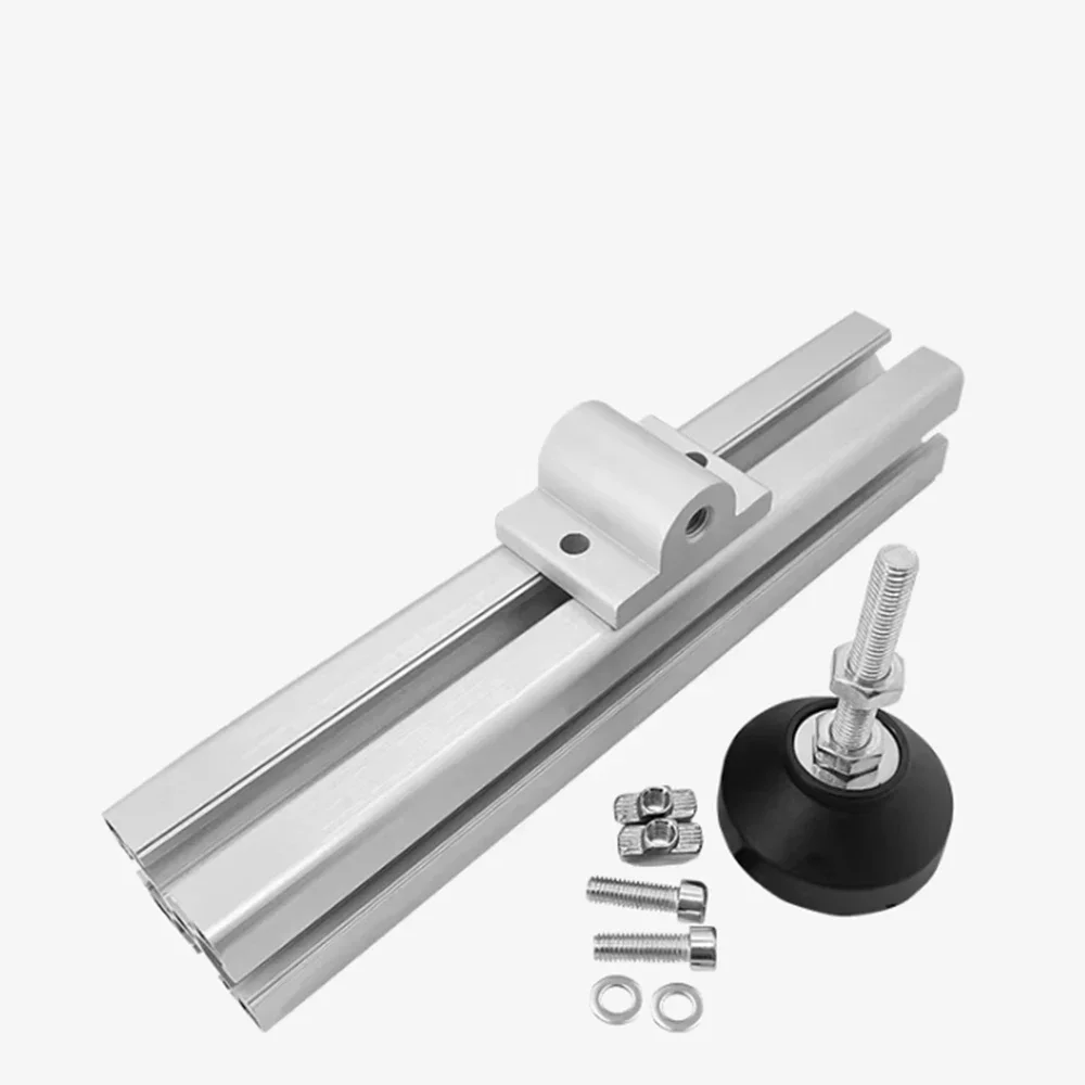 1Pcs Aluminum Profile 20/30/40/45/50 Wheel Fixing Piece Hoof Connector Connection Block Holder Caster Foot Cup Universal