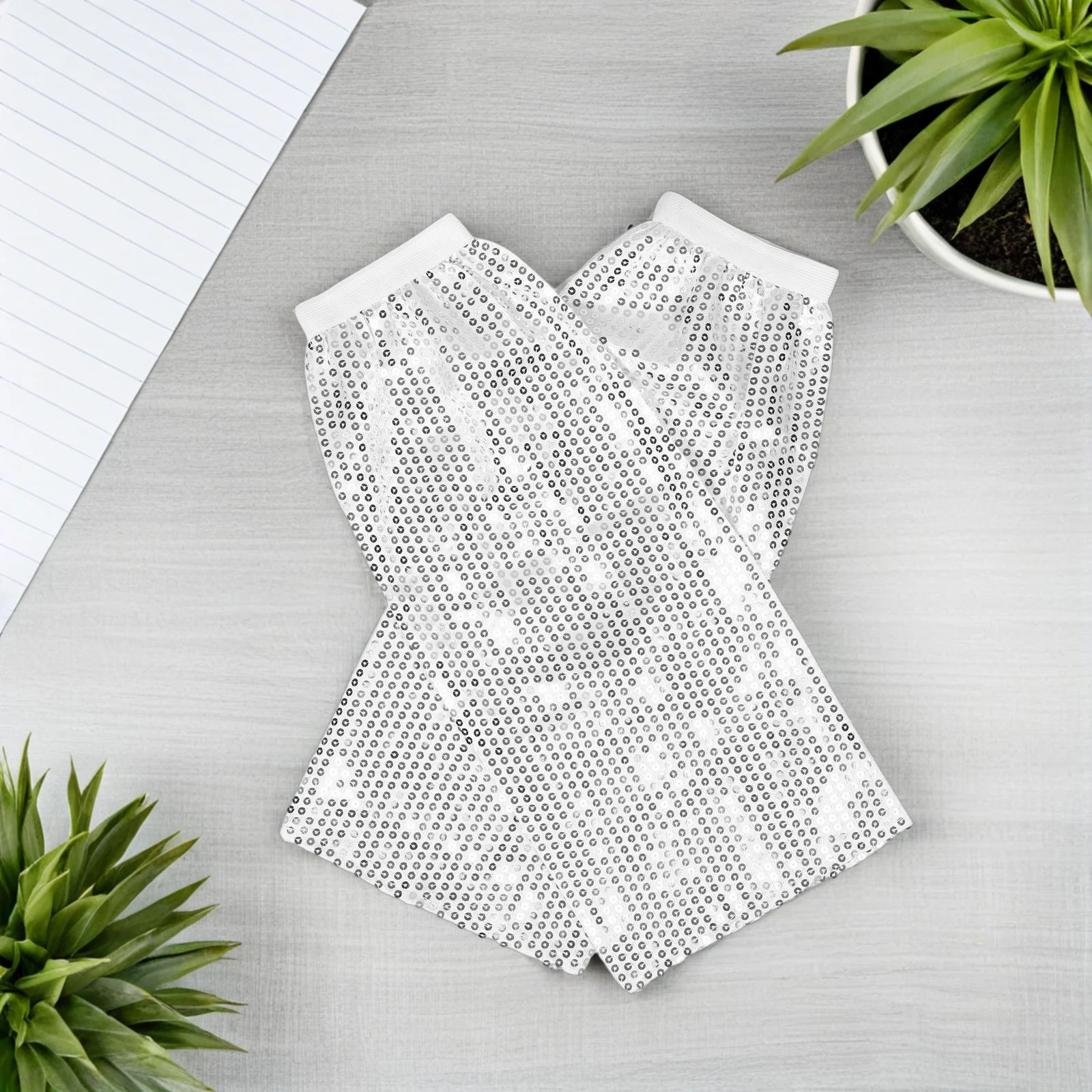 

1Pair Stage-Ready Leg Accessories Glamorous Shiny Sequin Leg Sleeves for Performers Costume Fashion Rave Outfit