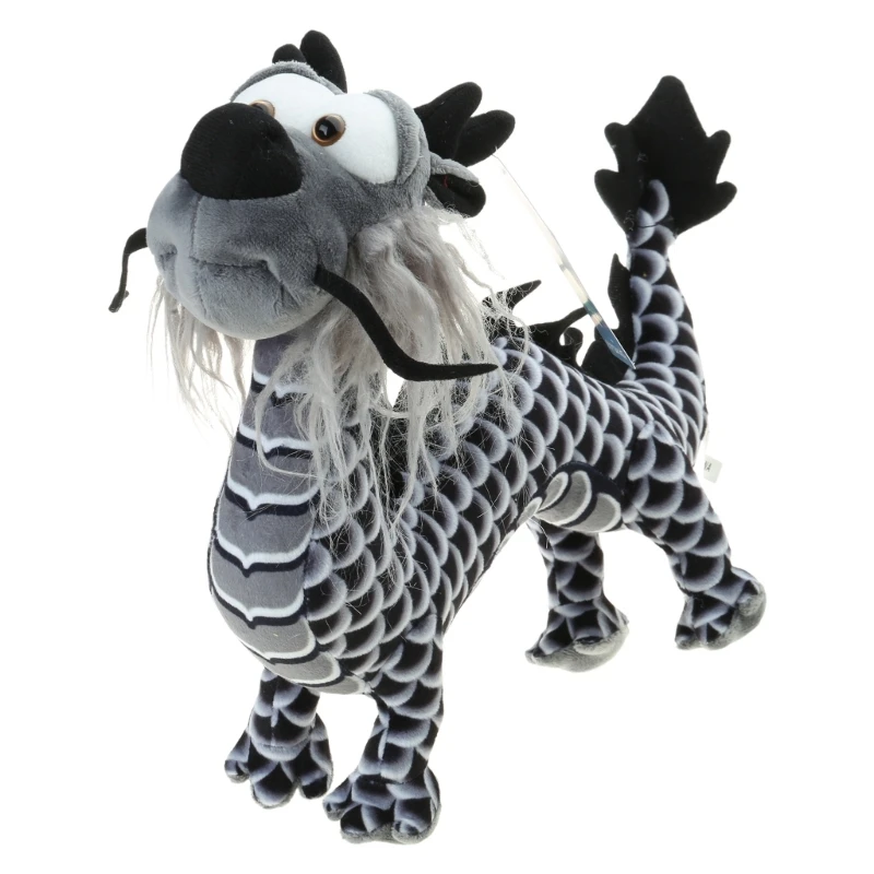 Mascottes Dragon chinois 2024, jouet en peluche Dragon chinois