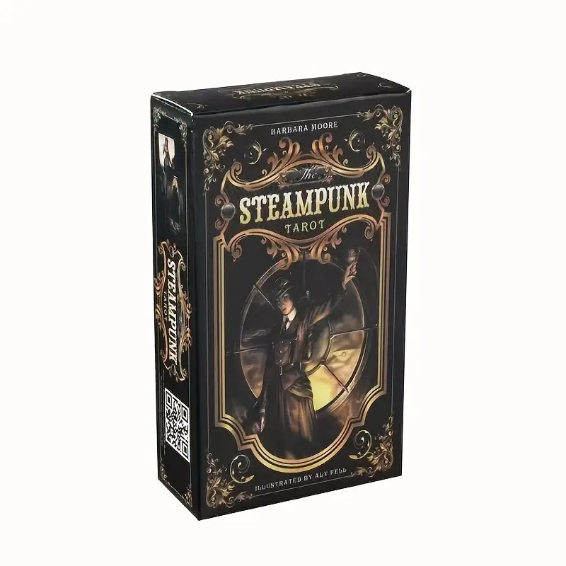 Steampunk Tarot Cards - 78pcs Deck for Unlocking the Future, Perfect for Family Party Entertainment Game Ideal For Beginners