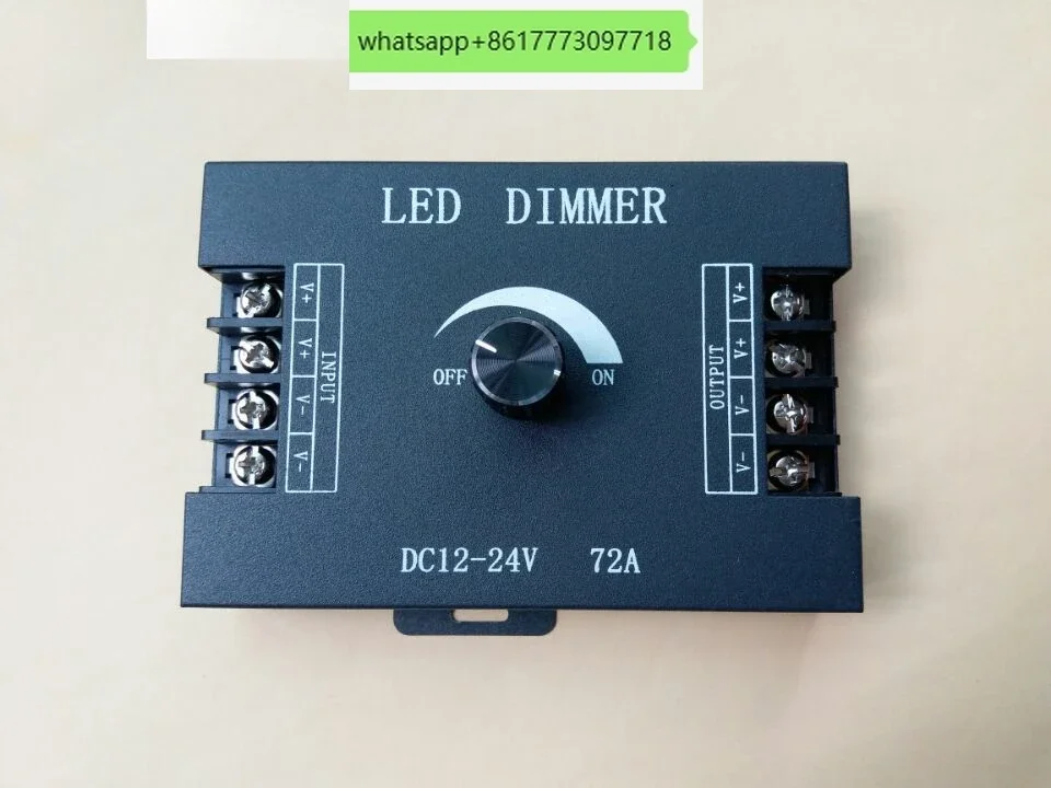 

LED dimmer Rotary manual monochrome light bar / stepless dimming switch with module 12V24V high power 72A