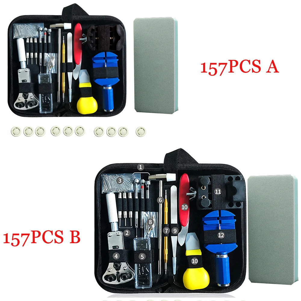 122 157/8/9 161 170 532/3pcs Watch Repair Tools Kit Opener Assembly Back Case Maintenance Maker Repair Parts Battery Replacement