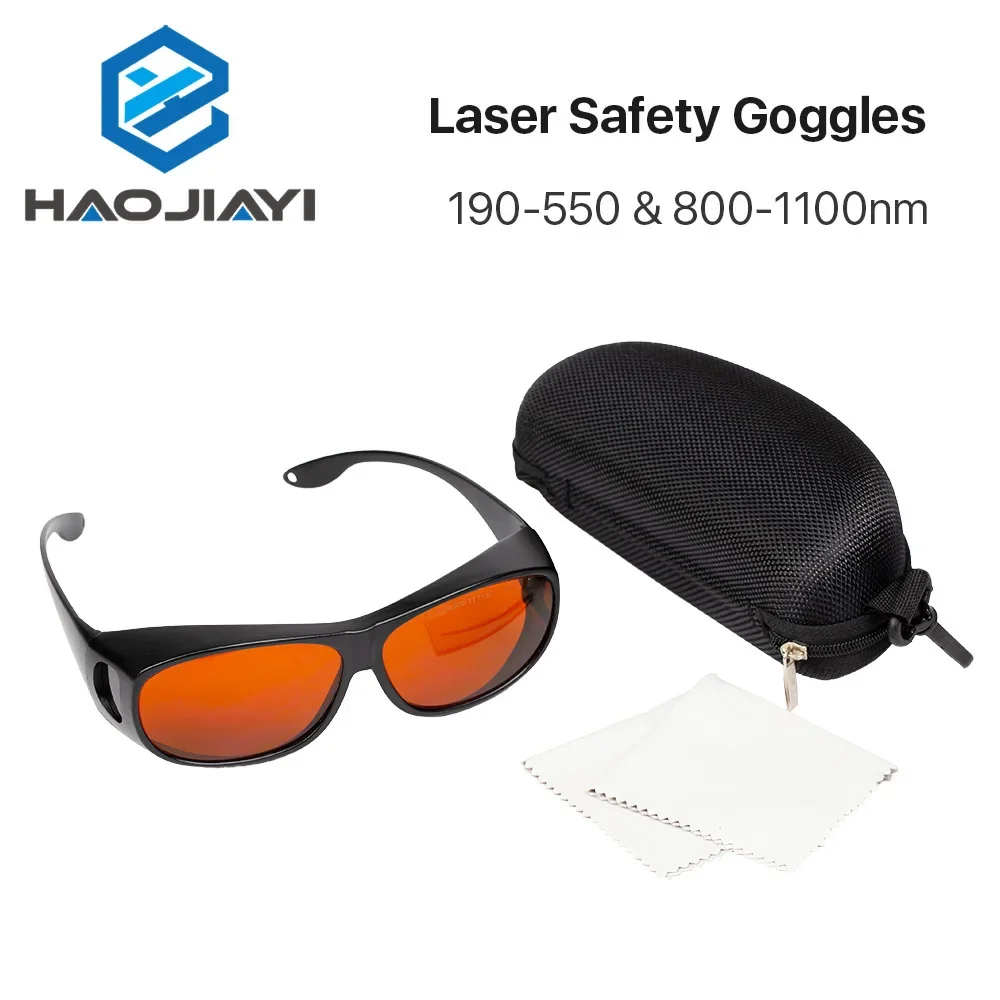 UV Green Fiber Laser Safety Goggles Type B Protective 355 & 532 & 1064nm Wavelength Glasses Shield Protection Eyewear