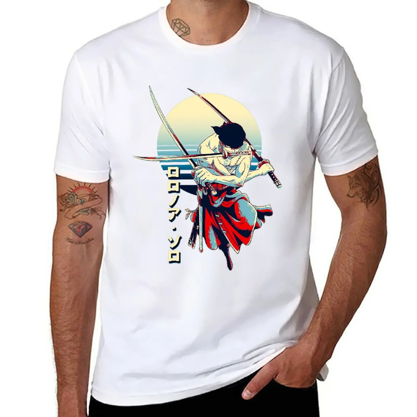 

New Zoro One Roronoa Zoro T-Shirt graphic t shirt plain t-shirt plain t shirts men